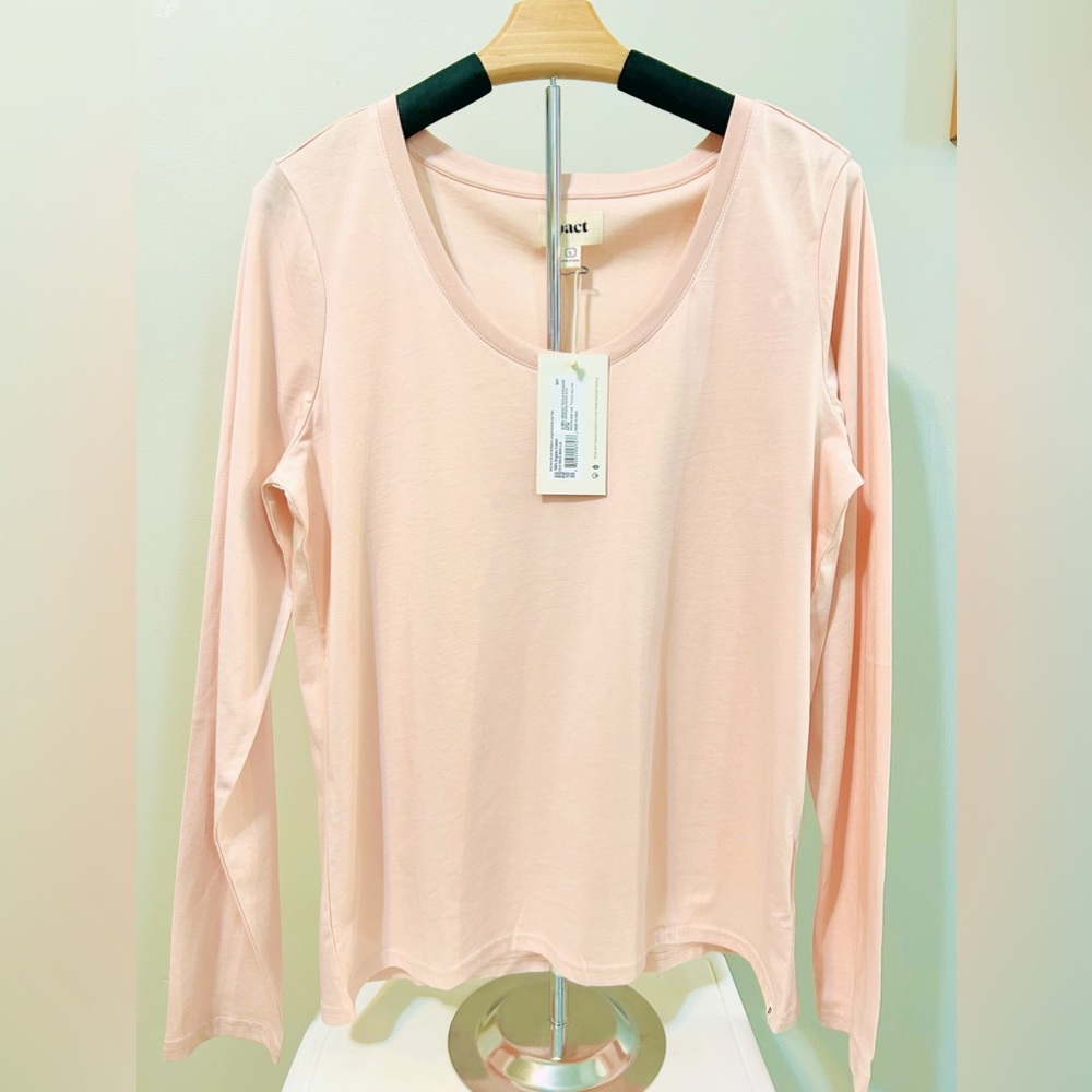 NWT PACT LADIES L/S SHIRT SIZE LARGE COLOR Light Pink